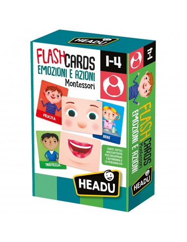 PRESCOLARI: vendita online FLASHCARDS MONTESSORI EMOZIONI E AZIONI IT23103 in offerta