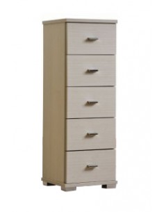 MOBILETTI E CONSOLE: vendita online CASSETTIERA F2136 BABY 5 CASSETTI LARICE GRIGIO in offerta