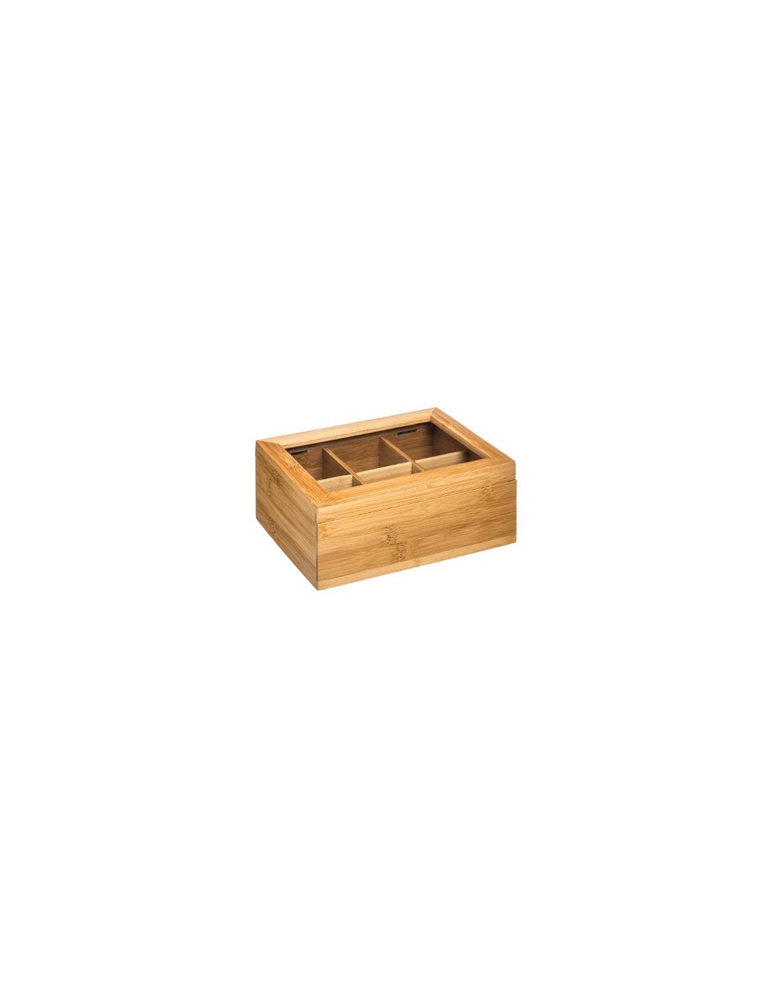 CONTENITORI E BROCCHE: vendita online SCATOLA PORTATHE 151154 BAMBOO in offerta