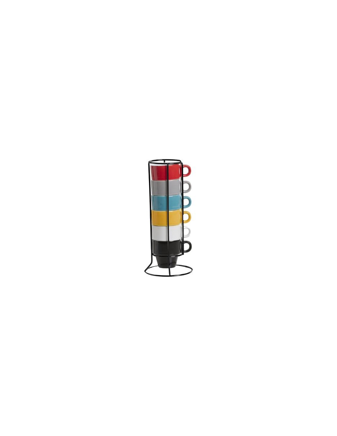 TAZZE CAFFE' E LATTE: vendita online SET 6TZ CAFFE' 738719022A CON STAND in offerta