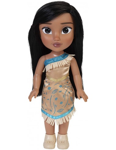 GIOCATTOLO PUBBLICIZZATO: vendita online Disney Princess Bambola Pocahontas 38 cm, occhi scintillanti, abito glitterato, scar...