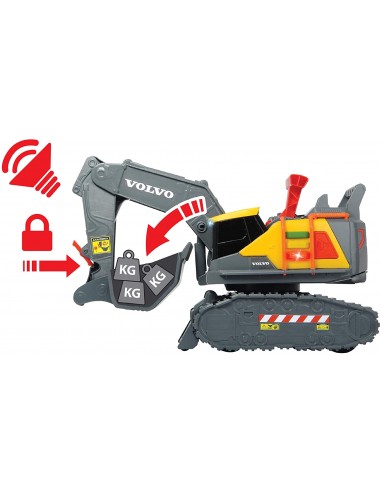 GIOCATTOLO PUBBLICIZZATO: vendita online VOLVO 203725006 ESCAVATORE 30CM RILEVA PESO in offerta
