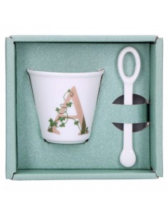 TAZZE CAFFE' E LATTE: vendita online UNICO BICCHIERINO T C/CUCCHIAINO in offerta 2