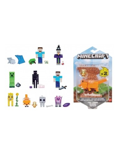 GIOCATTOLO PUBBLICIZZATO: vendita online MINECRAFT GTP08 PERSONAGGIO 8CM ASSORT in offerta