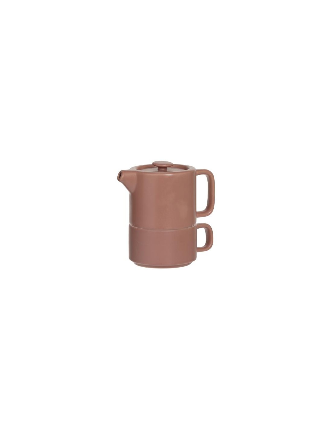 LATTIERE E THEIERE: vendita online THEIERA 160724B NATURAL C/TAZZA TERRACOTTA in offerta