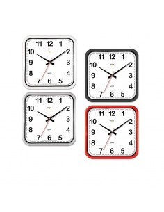 OROLOGI: vendita online OROLOGIO PARETE 26X26 Q.BIANCO COLORI ASSORTITI 1809/01 in offerta