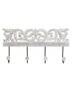 APPENDIABITI: vendita online ATTACCAPANNI 38X6X19CM LEGNO/METALLO in offerta