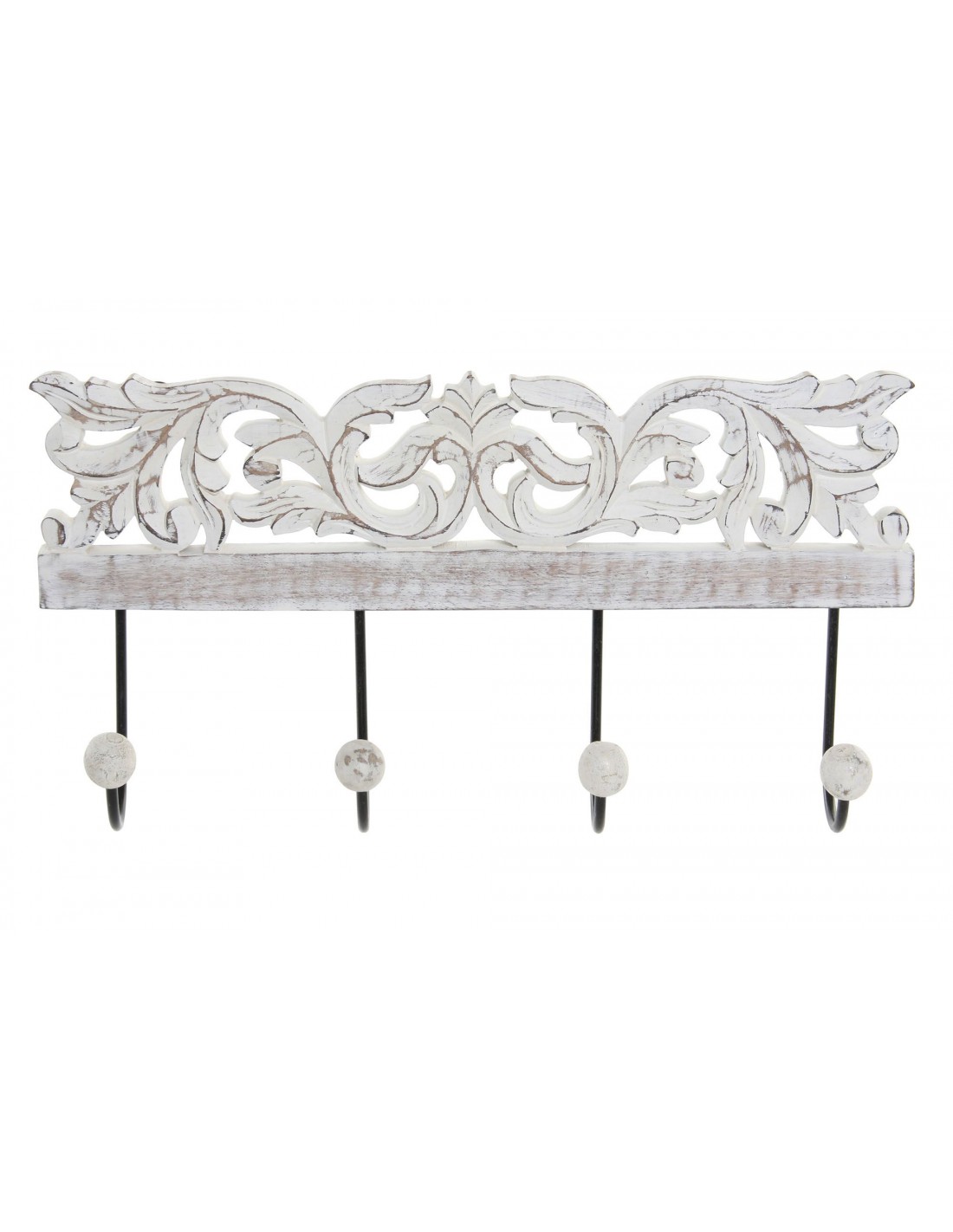 APPENDIABITI: vendita online ATTACCAPANNI 38X6X19CM LEGNO/METALLO in offerta