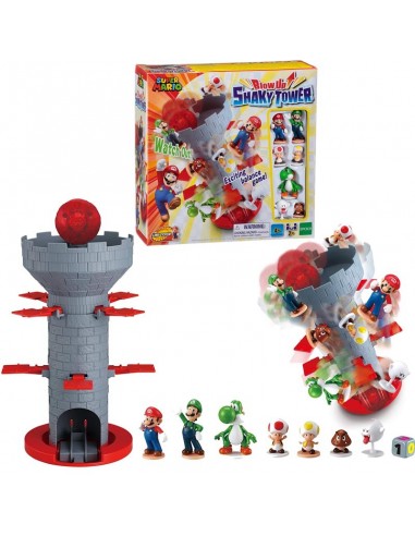 GIOCATTOLO PUBBLICIZZATO: vendita online SUPER MARIO BLOW UP SHAKY TOWER TORRE TREMOLANTE in offerta