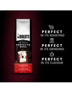 CAFFE': vendita online Bialetti Perfetto caffè macinato per moka gusto confezione da 250gr - Classico in offerta