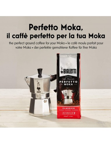 CAFFE': vendita online Bialetti Perfetto caffè macinato per moka gusto confezione da 250gr - Classico in offerta