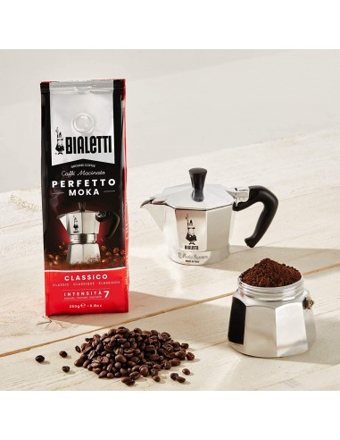 CAFFE': vendita online Bialetti Perfetto caffè macinato per moka gusto confezione da 250gr - Classico in offerta