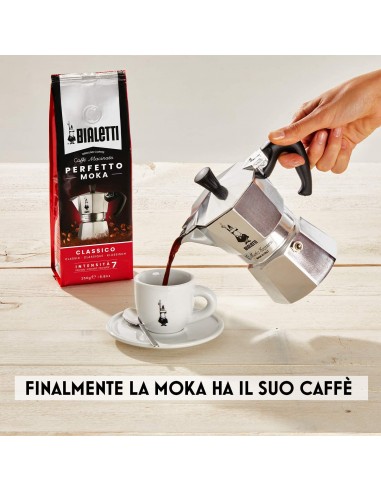 CAFFE': vendita online Bialetti Perfetto caffè macinato per moka gusto confezione da 250gr - Classico in offerta