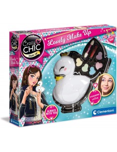 GIOCHI GIRL: vendita online CRAZY CHIC LOVELY MAKE UP CIGNO, CLEMENTONI, COFANETTO TRUCCHI, 27X22X5 CM in offerta