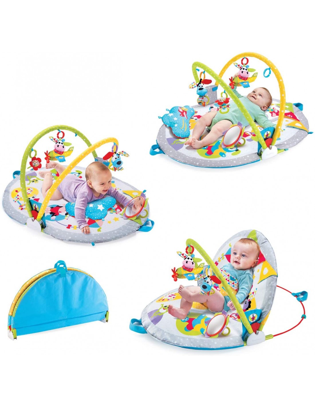INFANZIA: vendita online YOOKIDOO YKD40145 GYMOTION LAY TO SIT-UP PLAY in offerta