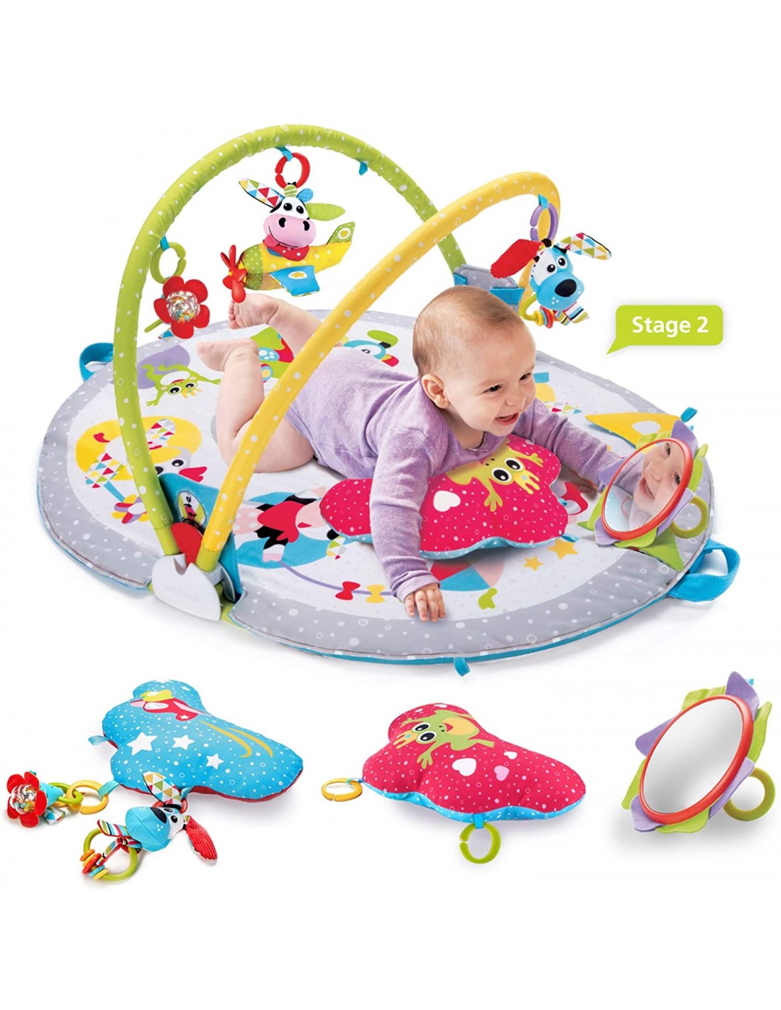 INFANZIA: vendita online YOOKIDOO YKD40145 GYMOTION LAY TO SIT-UP PLAY in offerta