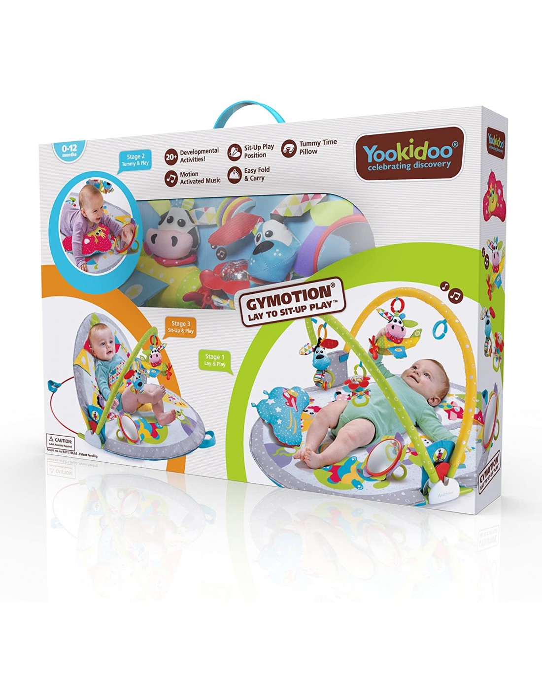 INFANZIA: vendita online YOOKIDOO YKD40145 GYMOTION LAY TO SIT-UP PLAY in offerta
