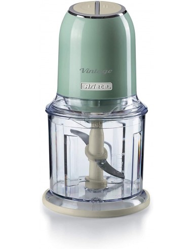 FRULLATORI E TRITATUTTO: vendita online Tritatutto Ariete Vintage Verde – 400W, 2 velocità, 4 lame inox, tazza 600ml, tritagh...