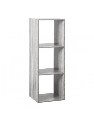 MENSOLE E SCAFFALI: vendita online 5five Mix n Modul, mensola 3 ripiani, effetto rovere grigio, scaffale modulare, libreria s...