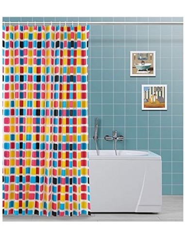 ACCESSORI VASCA E DOCCIA: vendita online TENDA DOCCIA 180 X 200 CM IN VINILE ASSORTITO FERIDRAS in offerta