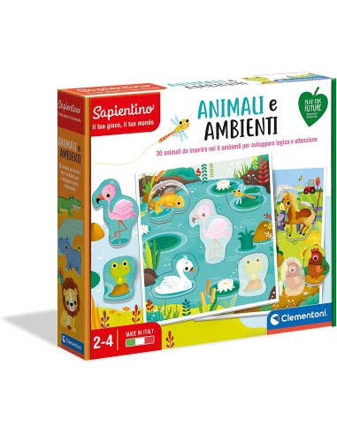 PRESCOLARI: vendita online SAPIENTINO 16375 ANIMALI E AMBIENTI in offerta