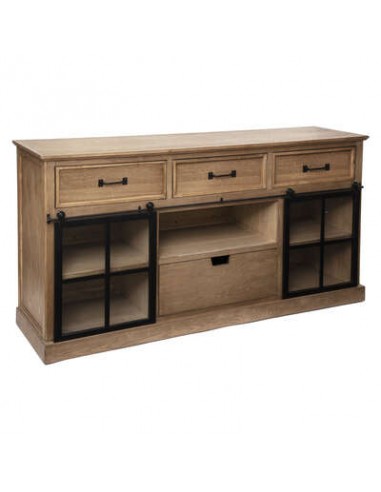 MOBILETTI E CONSOLE: vendita online MOBILETTO 179078 DANIK 160X40X85CM LEGNO/VETRO in offerta