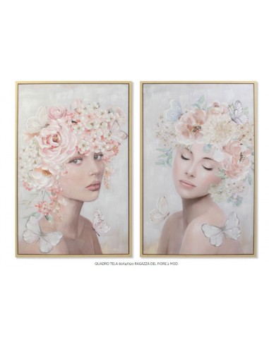 QUADRI E DECORO PARETE: vendita online QUADRO CU189748 DONNA FLOREALE 80X120CM in offerta