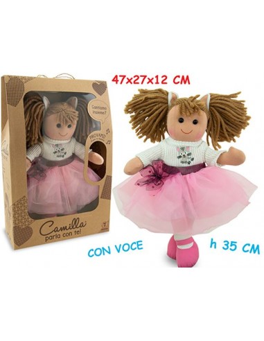 GIOCHI GIRL: vendita online CAMILLA 66498 BAMBOLA GATTINA PEZZA 35CM in offerta