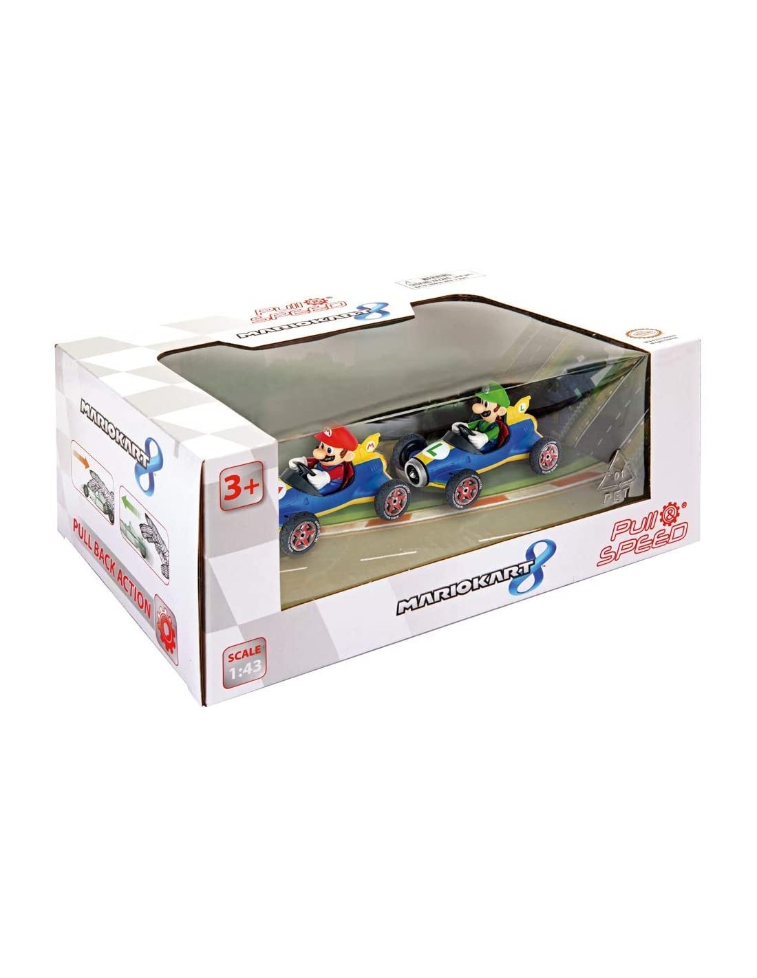 GIOCATTOLO PUBBLICIZZATO: vendita online SUPER MARIO COPPIA AUTO RETROCARICA 15813018 in offerta