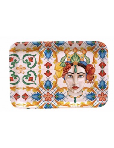 MELAMINA: vendita online VASSOIO 1645-2176 23X16CM CALTAGIRONE in offerta