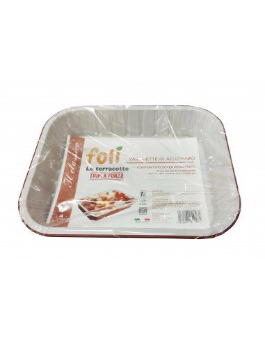 ROTOLI E VASCHETTE MONOUSO: vendita online CONTENITORE 542 4 PORZ 2PZ TERRACOTTE in offerta