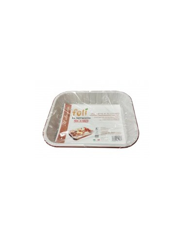 ROTOLI E VASCHETTE MONOUSO: vendita online CONTENITORE 542 4 PORZ 2PZ TERRACOTTE in offerta