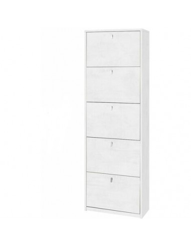 SCARPIERE: vendita online SCARPIERA F2179 5 ANTE BIANCO FRASSINATO in offerta