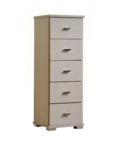 MOBILETTI E CONSOLE: vendita online CASSETTIERA F2084 BABY 5 CASSETTI ROVERE SBIANCATO in offerta