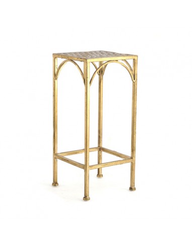 MOBILETTI E CONSOLE: vendita online ALZATA ORO METALLO 20X20X45CM (1109) in offerta