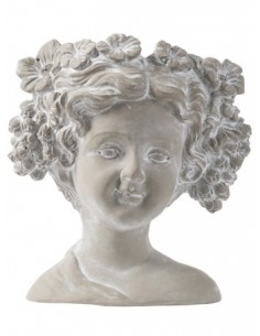 OGGETTISTICA: vendita online PORTAVASO DA MURO CEMENTO 20X10X23CM (0712) in offerta