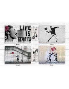 TOVAGLIETTE E TAPPETINI: vendita online TOVAGLIETTA 76670 31X45 BANSKY in offerta