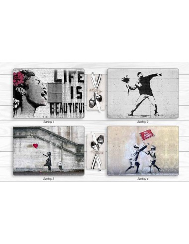 TOVAGLIETTE E TAPPETINI: vendita online TOVAGLIETTA 76670 31X45 BANSKY in offerta