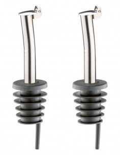 OLIERE - DOSATORI - FORMAGGIERE: vendita online BLISTER 2 TAPPI DOSATORE IN ACCIAIO INOX KAUFGUT in offerta