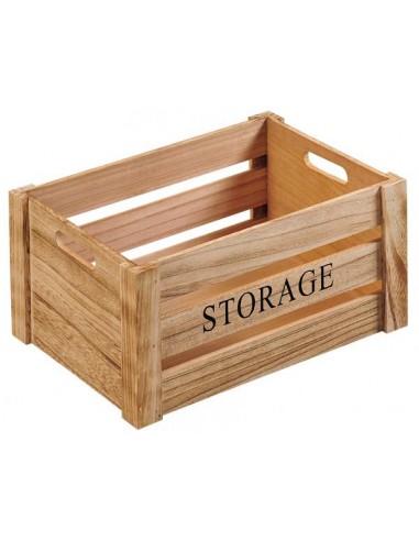 PORTAPANE E PORTAFRUTTA: vendita online CASSETTA LEGNO NATURE STORAGE 30X20X16 CM KAUFGUT in offerta