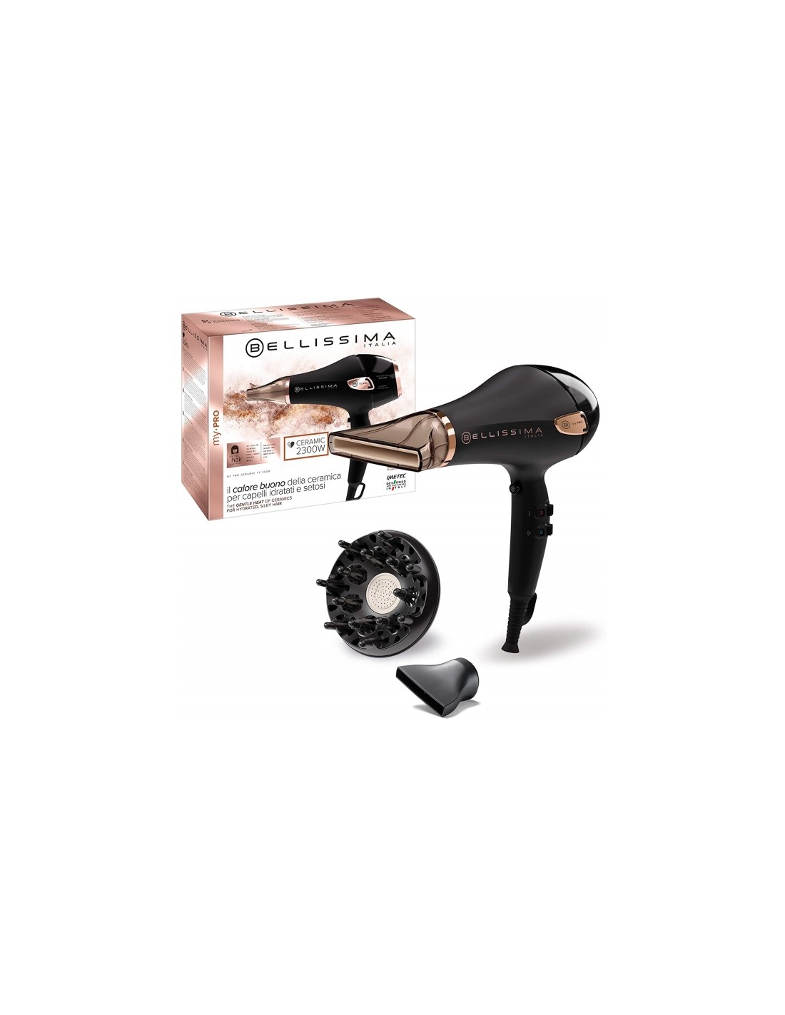 ASCIUGACAPELLI: vendita online BELLISSIMA MY PRO ASCIUGACAPELLI 2300W 11665 IMETEC in offerta