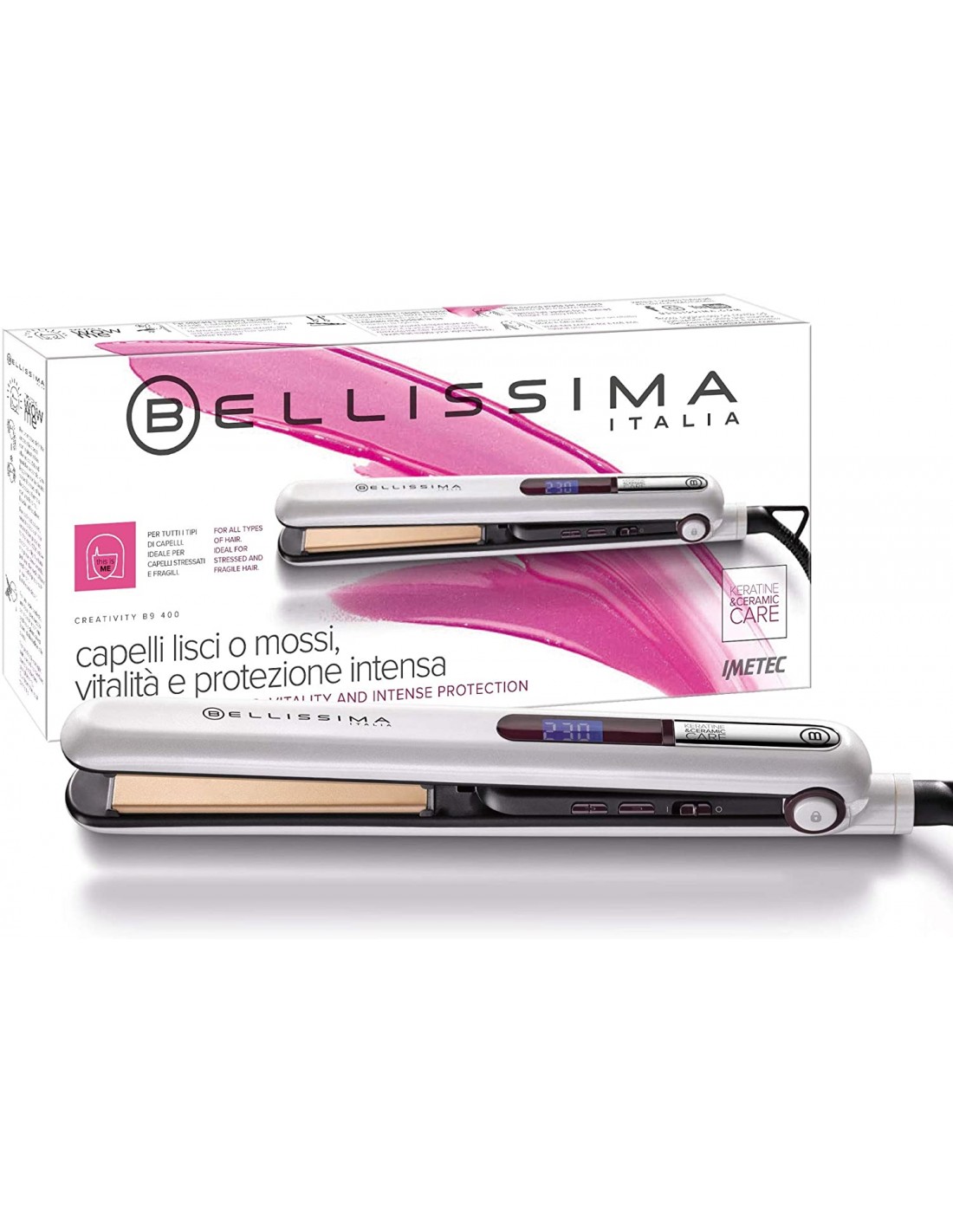 BELLISSIMA B9 400 PIASTRA PER CAPELLI 11249 IMETEC su Shop in Casa