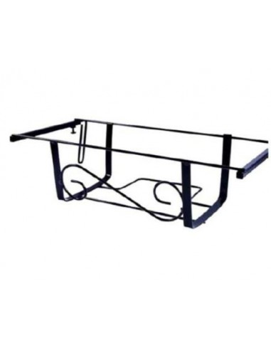 FIORIERE DA BALCONE: vendita online FIORIERA BALCONE 40CM NERA REGOLABILE in offerta