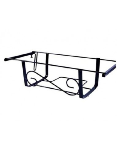 FIORIERE DA BALCONE: vendita online FIORIERA BALCONE 50CM NERA REGOLABILE in offerta