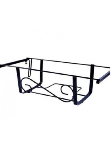 FIORIERE DA BALCONE: vendita online FIORIERA BALCONE 60CM NERA REGOLABILE in offerta