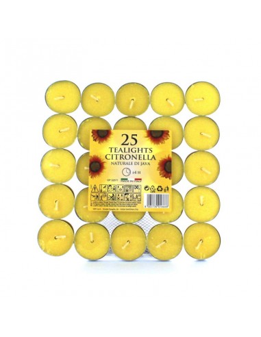 ACCESSORI VARI: vendita online CONF 25 TEALIGHT 14127 CITRONELLA in offerta