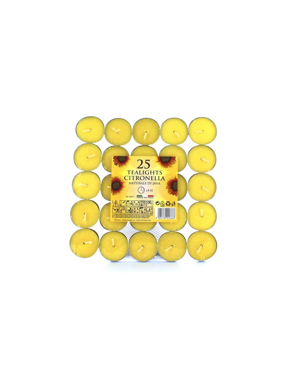 Home: vendita online CONF 25 TEALIGHT 14127 CITRONELLA in offerta