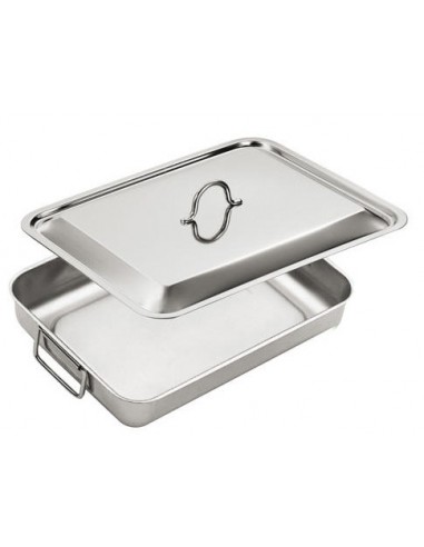 PENTOLE - COPERCHI ACCIAIO: vendita online LOVE STORY TEGLIA INOX 35X27 CM C/COPERCHIO INOXRIV in offerta