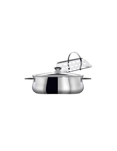 PENTOLE - COPERCHI ACCIAIO: vendita online SUPERCHEF SET 3PZ. CASSERUOLA OVALE 32X19 CM INOXRIV in offerta