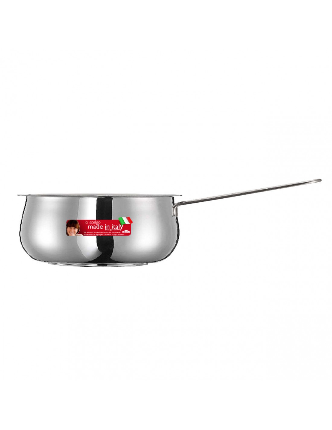 PENTOLE - COPERCHI ACCIAIO: vendita online RIVER CASSERUOLA D.12CM 1 MANICO INDUZIONE INOXRIV in offerta